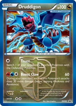 BW Black Star Promos Druddigon Pokémon card